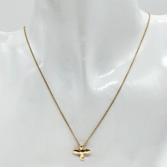 Tiffany & Co. 18k YG  Bird Cross - Picture 2 of 14
